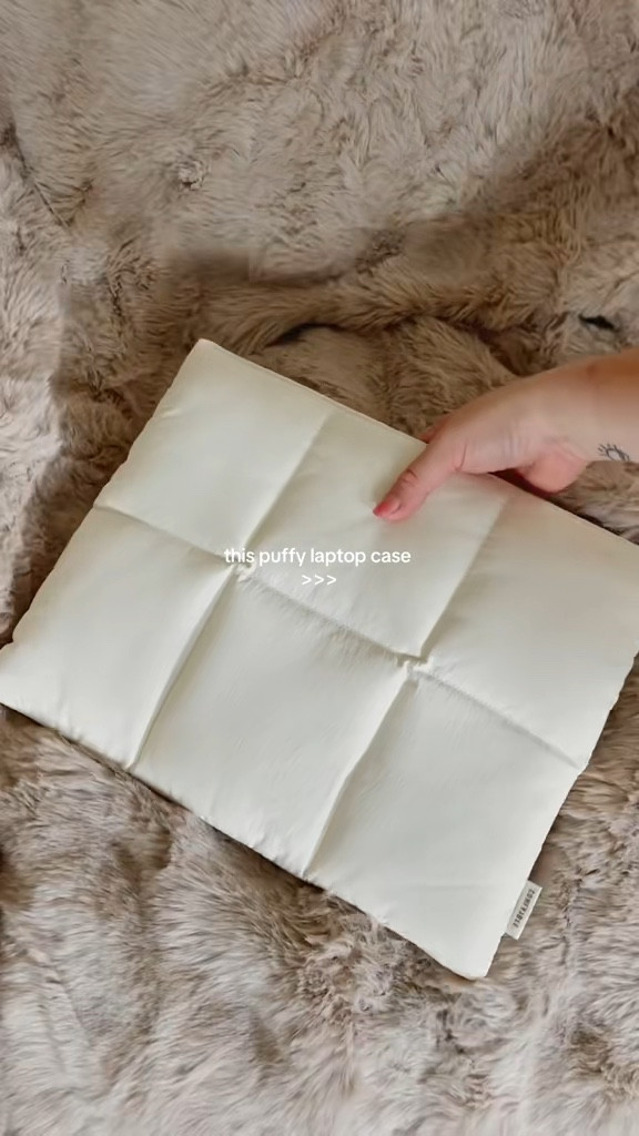 The absolute CUTEST puffy laptop sleeve! 

#LTKFindsUnder50 #LTKWatchNow #LTKHome