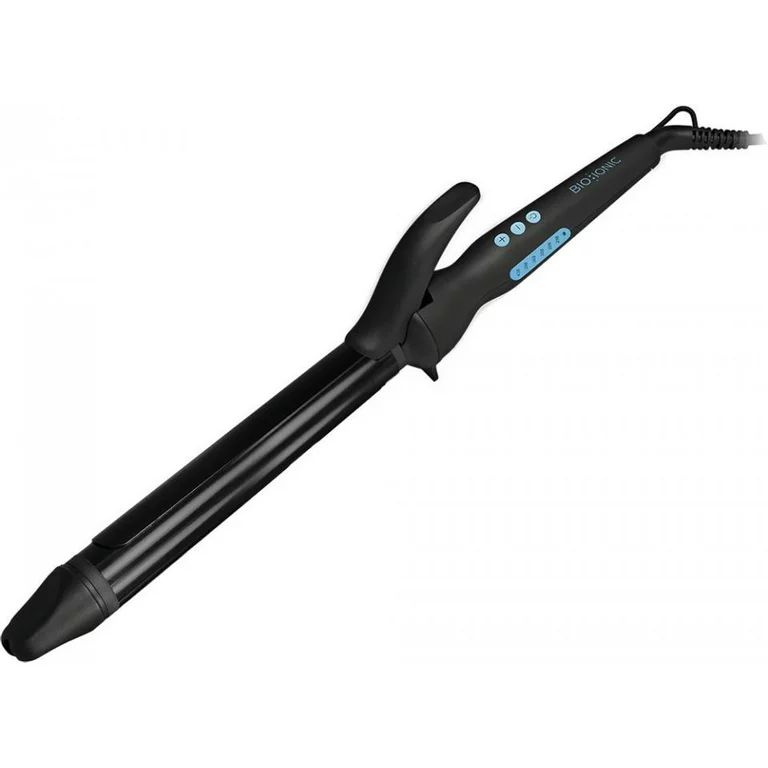 Bio Ionic 1.25" Ceramic Long Barrel Spring Hair Curling Iron, Black | Walmart (US)