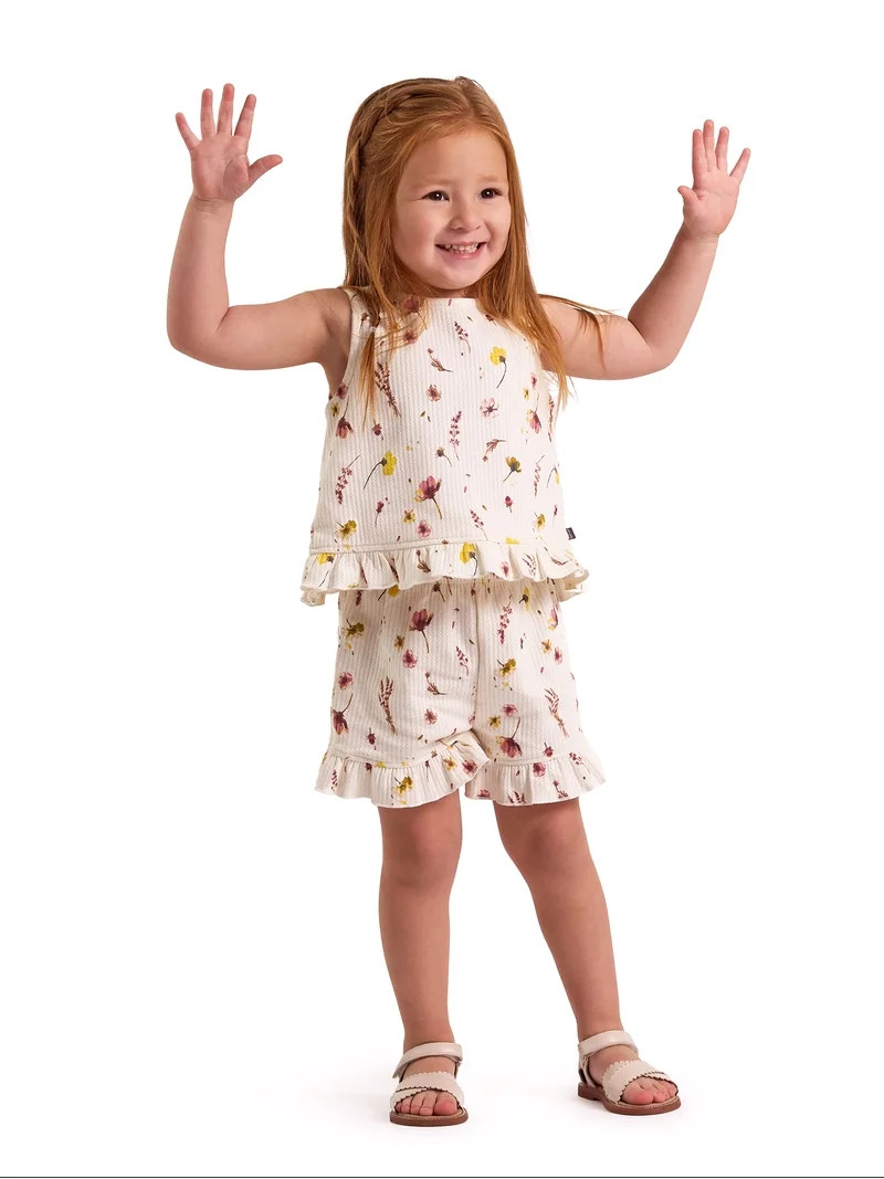 Modern Moments by Gerber Baby and Toddler Girl Tank Outfit Set, 2-Piece, Sizes /3 Months - 5T - W... | Walmart (US)