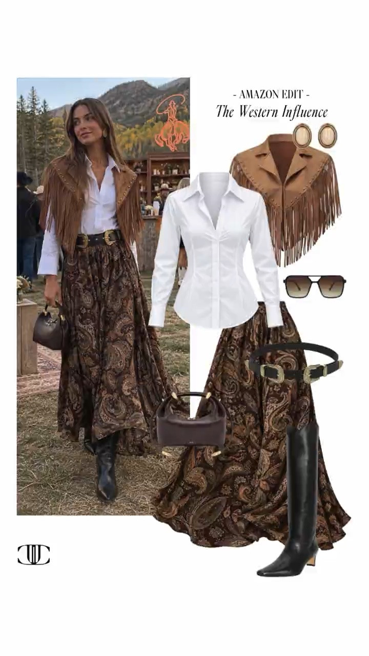 🤠 A little Western influence goes a long way.

In Amazon Edit: The Western Influence, I’m sharing chic fall looks with suede, rich leather, easy denim, statement belts, textured knits, and just the right touch of cowboy-inspired style.

The goal is Western without feeling like a costume—polished, wearable, and easy to mix into what you already own. Tap to shop the full edit and add a little Western edge to your fall wardrobe. 🤎✨

#LTKStyle #AmazonFashion #WesternStyle #FallFashion #WesternInfluence #AmazonFinds #FallOutfits #SuedeStyle #DenimStyle #LTKFinds

#LTKootd #LTKSeasonal #LTKOver40