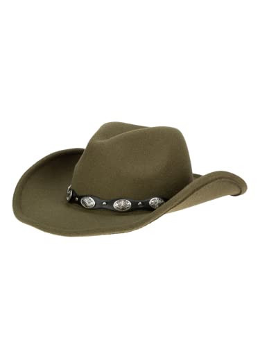 San Diego Hat Co. Women's Cowboy, Olive, One Size | Amazon (US)
