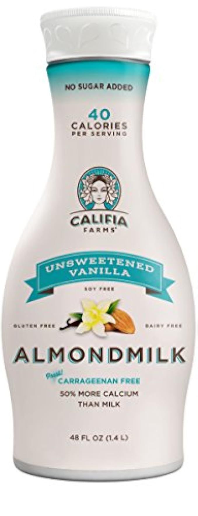 Califia Farms Almondmilk, Dairy Free, Whole30, Keto, Vegan, Plant Milk, Non-GMO, Unsweetened Vanilla | Amazon (US)