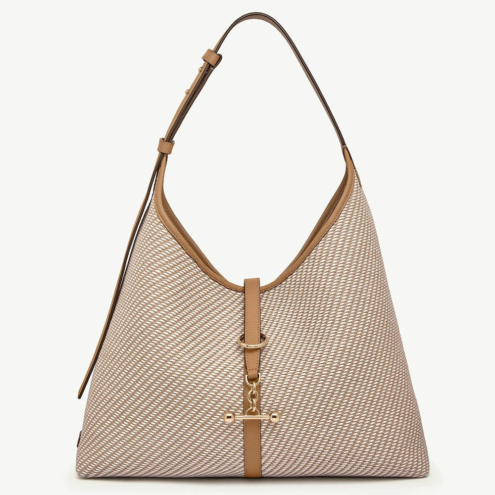 Kite Hobo Maxi - Caramel/Natural Twill | Strathberry