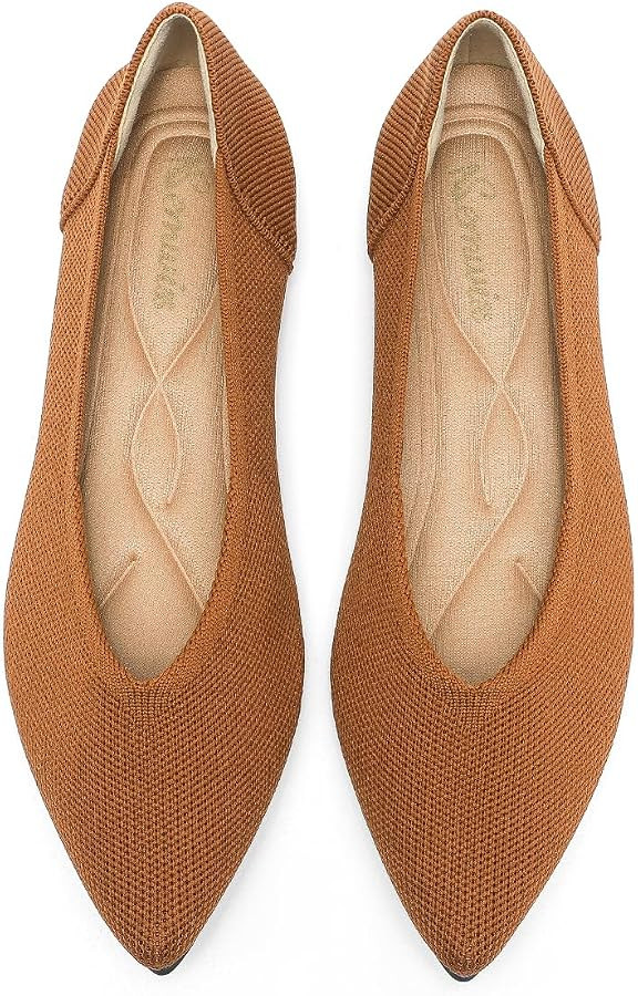 Semwiss Women's Ballet Flats Comfortable Work Dressy Pointed Toe Shoes | Amazon (US)
