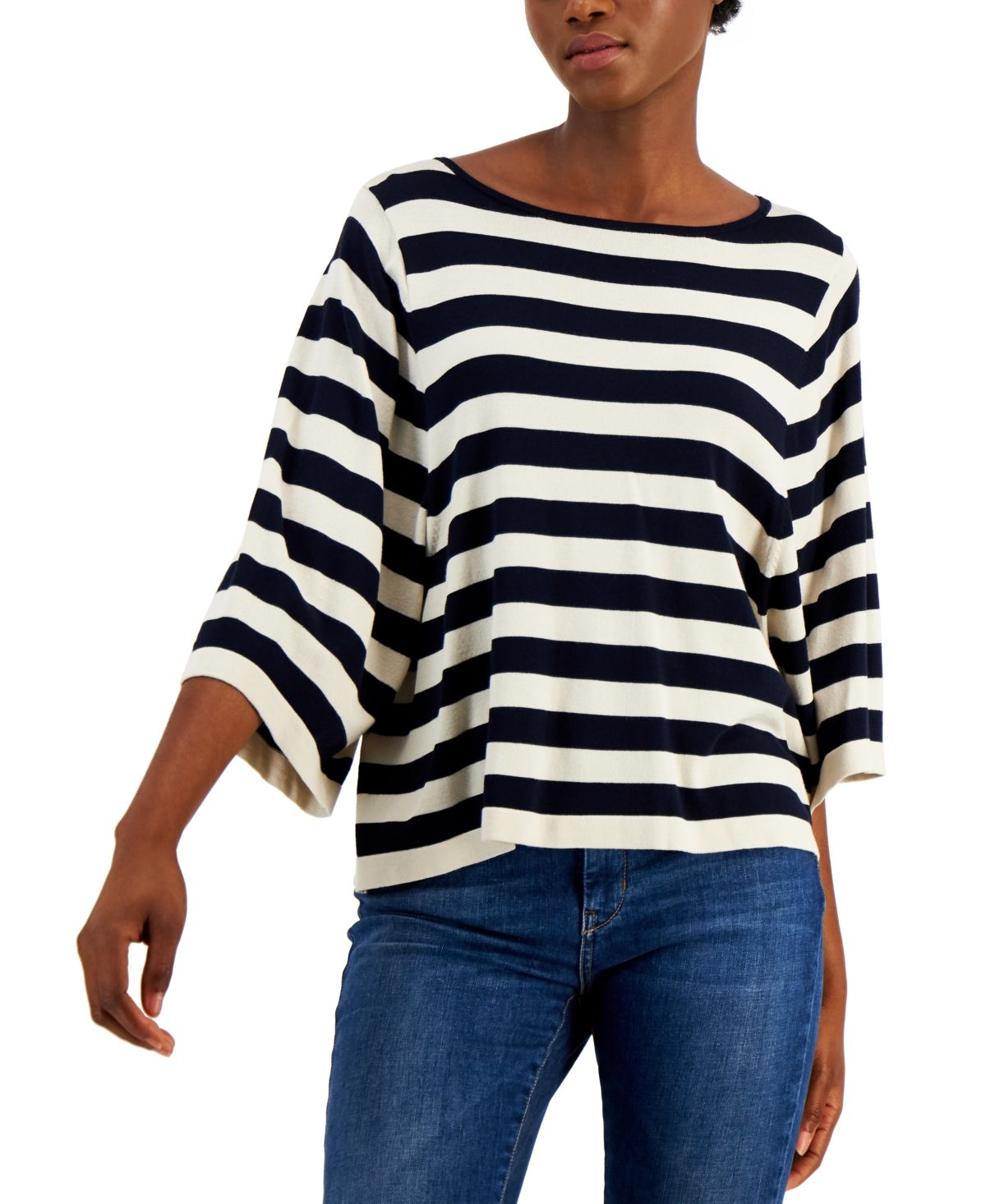 Weekend Max Mara Nazione Striped Wide-Sleeve Sweater | Macys (US)