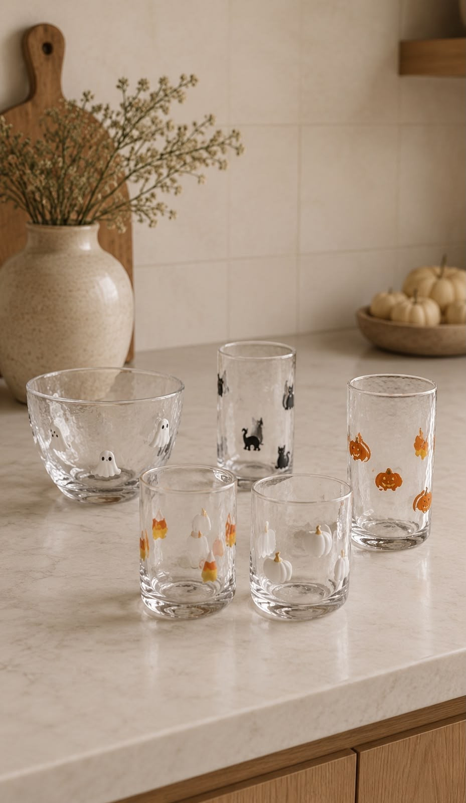 These festive glasses are such a fun way to bring a little Halloween into your home. Perfect for coffee, mocktails, or hosting friends, and they’re too cute not to display all season long!

#LTKHome #LTKU #LTKfoodie