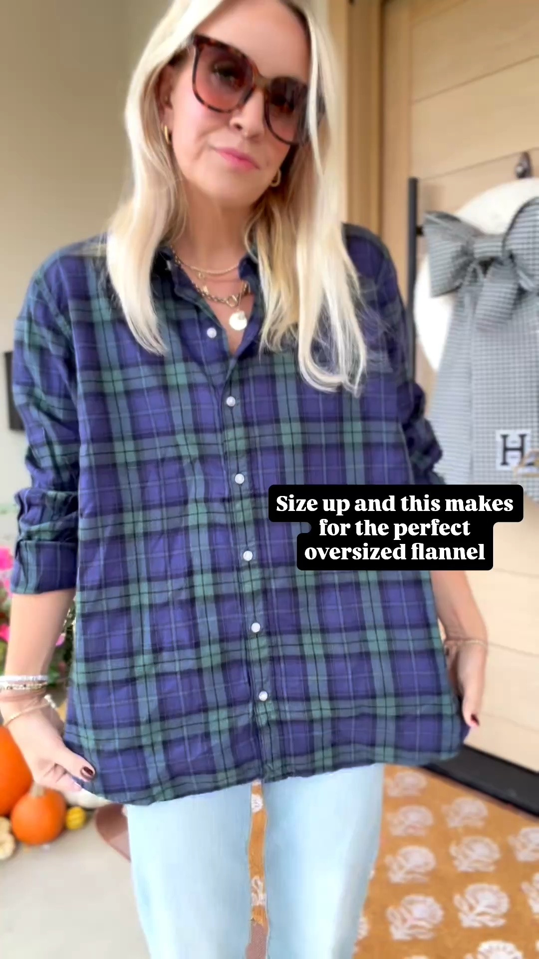 This flannel is so cute!