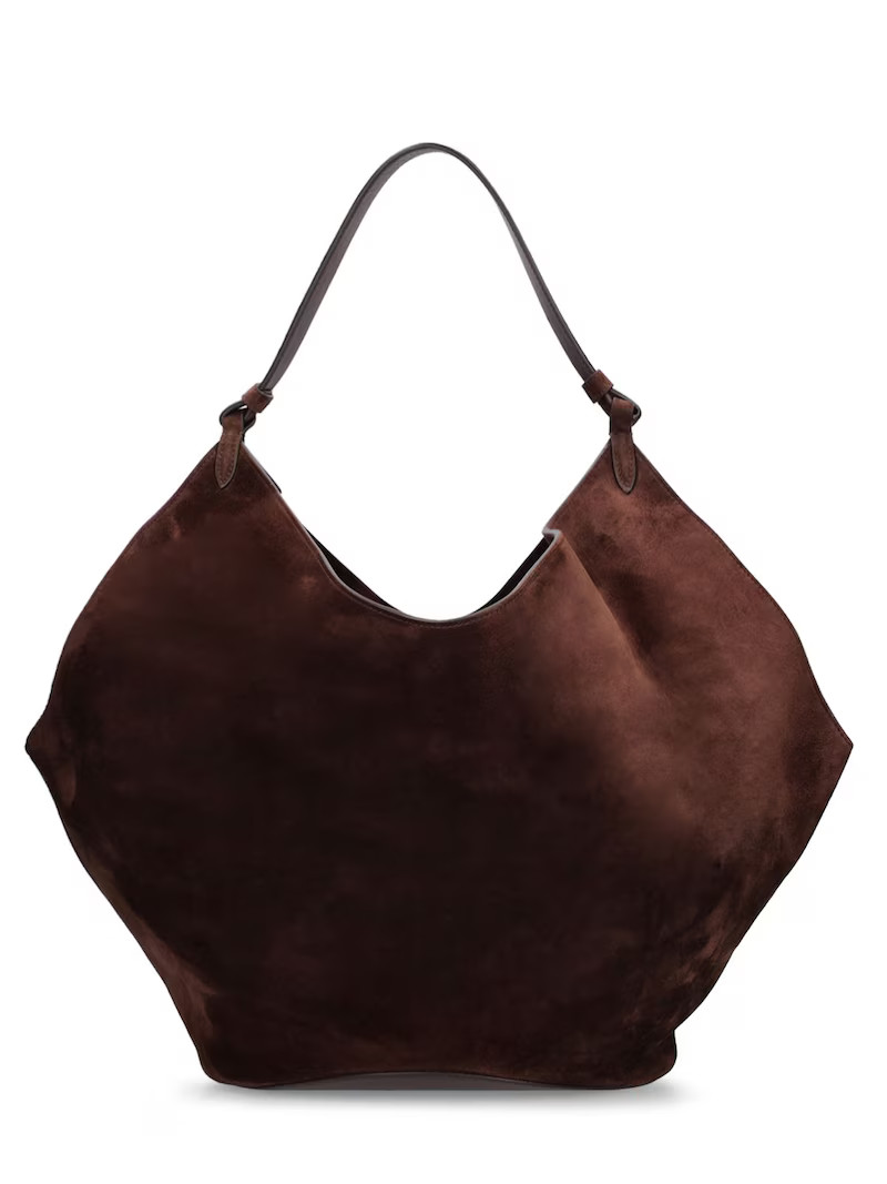 Medium Lotus leather tote bag | Luisaviaroma