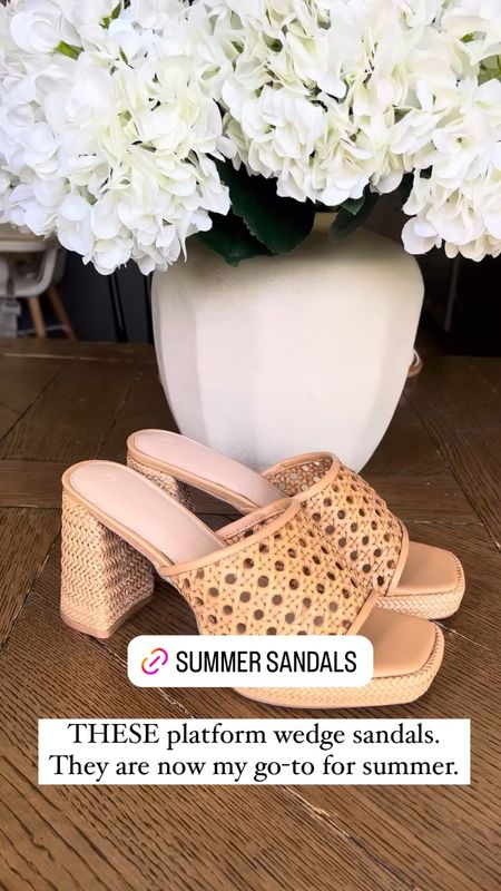 Sandals. Platform wedge. Neutral and perfect. My go to sandals for so many summer outfits.

#LTKStyleTip #LTKShoeCrush #LTKSeasonal