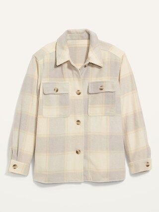 Soft-Brushed Utility Shirt Jacket for Women | Old Navy (CA)