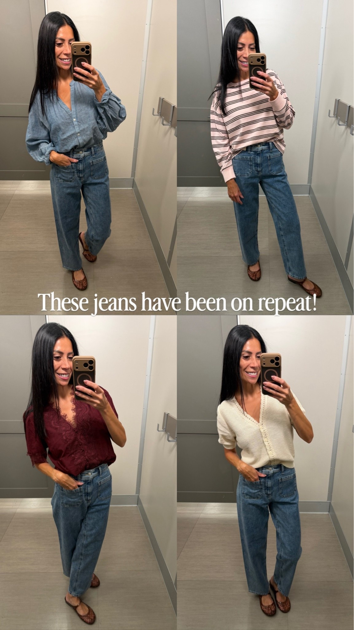 One of my favorite jeans and tops I have found to go with it…I wear size 2 and tops in size small. @Target

#LTKootd #LTKSeasonal #LTKmomlife