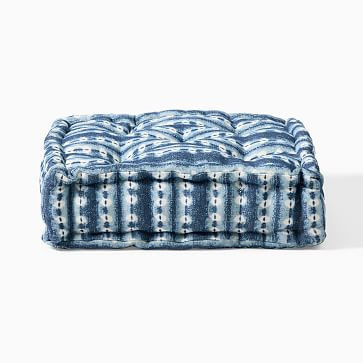 Shibori Dyed Indoor/Outdoor Floor Cushion | West Elm (US)