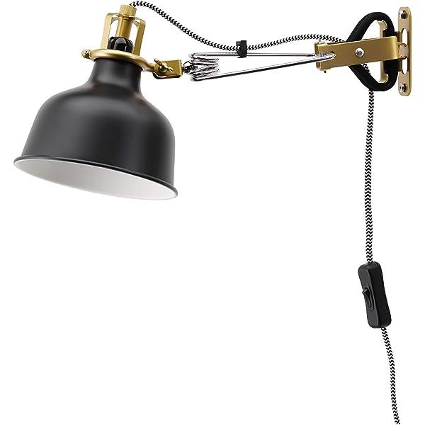 IKEA 803.314.02 Ranarp Wall/Clamp Spotlight, Black | Amazon (US)