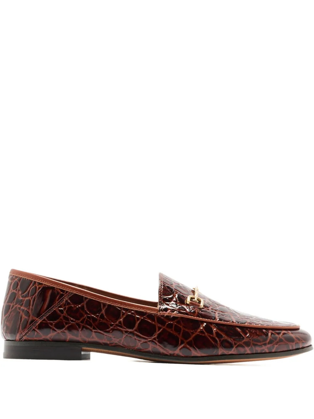 Sam Edelman croc-effect loafers - Brown | Farfetch Global