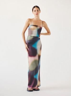 AUTH Reformation Frankie Silk Dress Blur Sz 024  | eBay | eBay US