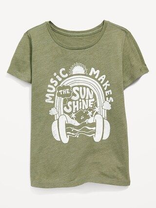 Soft-Washed Graphic T-Shirt for Girls | Old Navy (US)