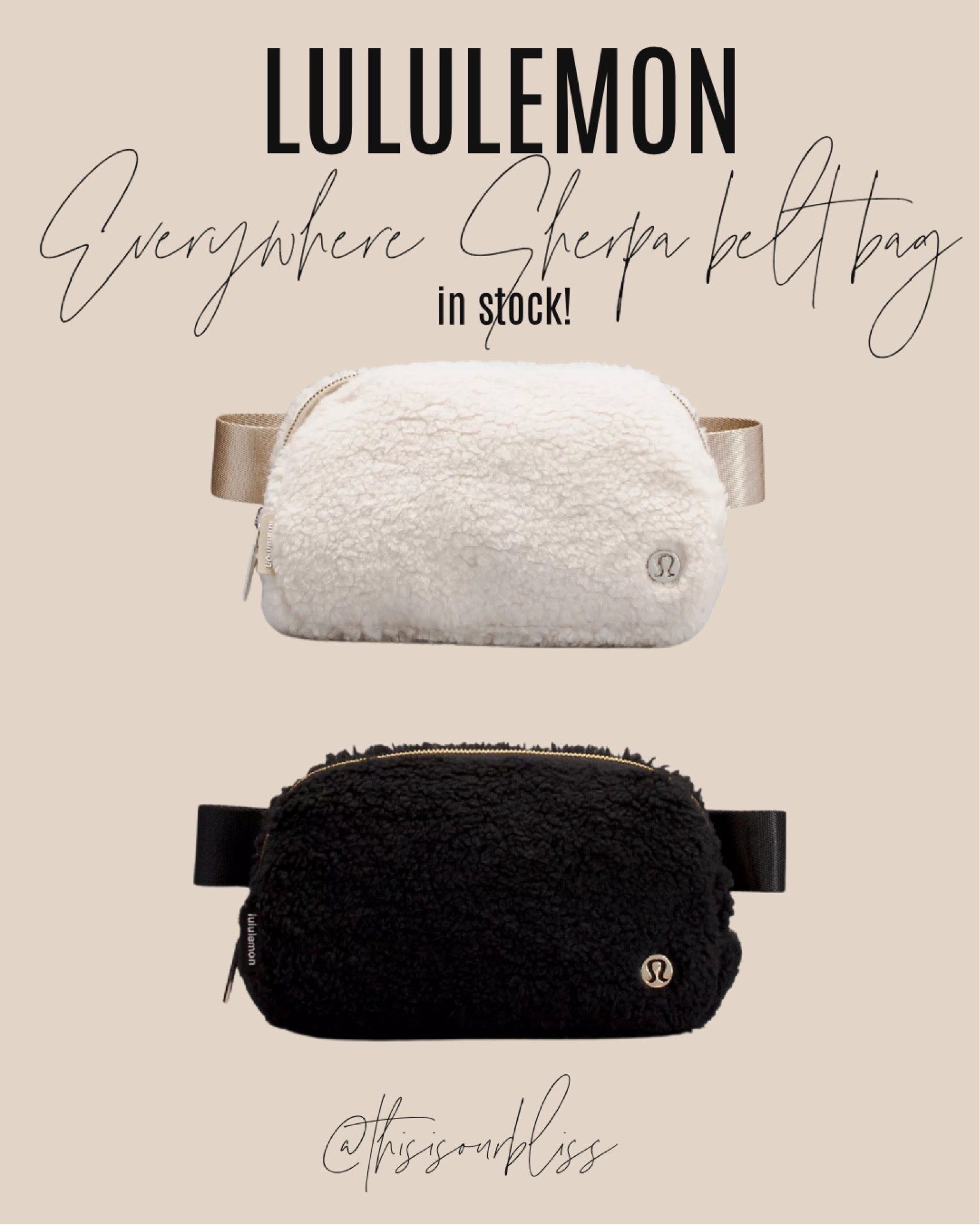 Lululemon everywhere a belt bag! Sherpa in stock! Sherpa belt bag from Lululemon!

#LTKitbag #LTKstyletip #LTKSeasonal