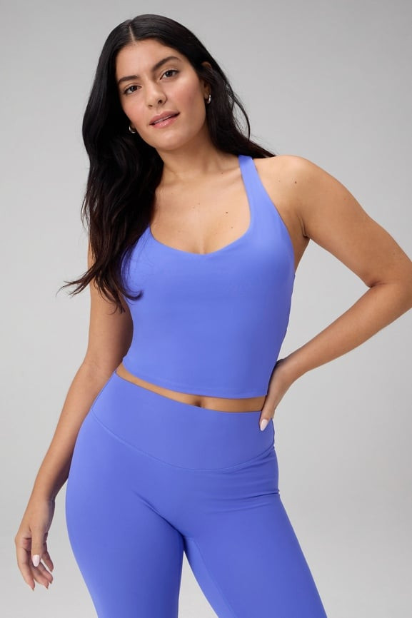 Anywhere Cropped Built-In Bra Tank | Fabletics