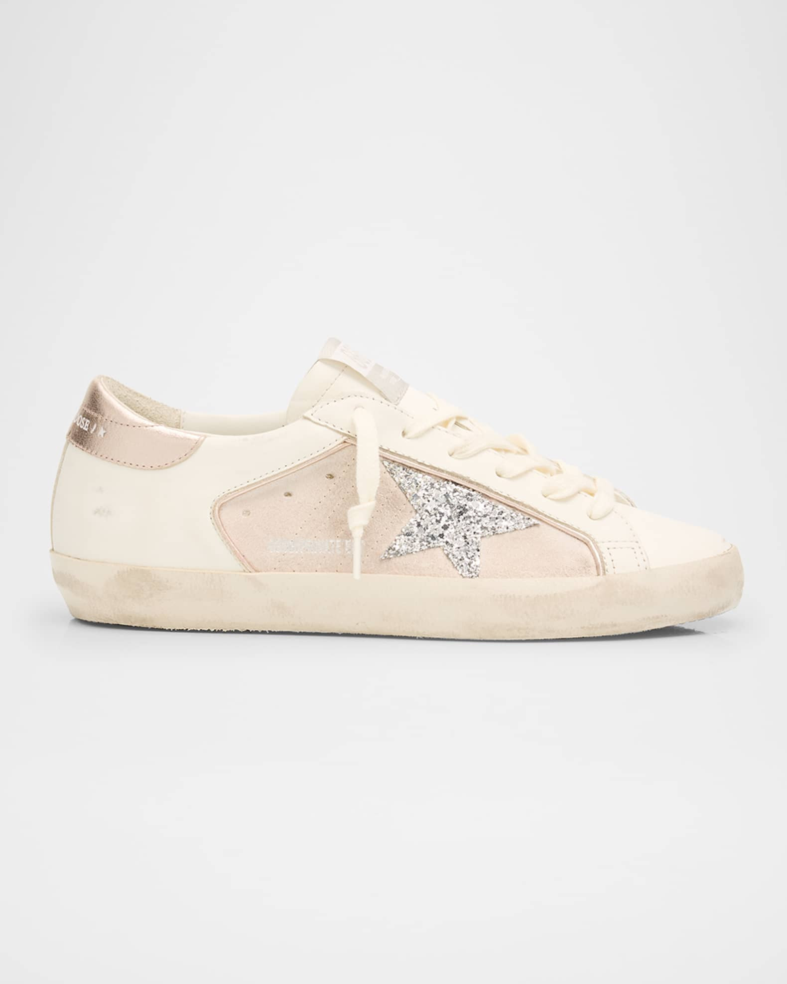 Super-Star Glitter-Star Low-Top Sneakers | Neiman Marcus