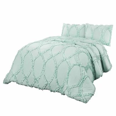 Eric Comforter Set The Twillery Co. Size: Queen + 1 Comforter + 2 pillow shams, Color: Light Aqua | Wayfair North America