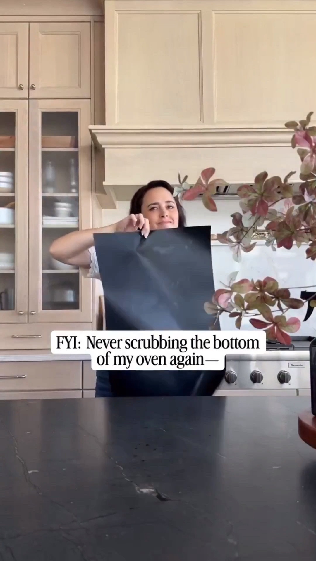 GENIUS oven liner that has sold like crazy, and saved me from dozens of baked-on messes. ✨ You don’t generally hear me say you “have to get” something—but you HAVE to get these non-stick reusable liners!! They are the kitchen hack no one should be without: Such a simple solution to keeping the bottom of your oven clean from hard, baked-on messes, and since the mat is NON-STICK, it washes like a dream after spills. 🙌 GENIUS!!!

With over 22,000 reviews and an AMAZING rating, you know I’m not the only one who’s hooked. —Seriously… How did I not have this till 2025?! 🤯

It comes in a pack of two (perfect for my double ovens) and can be cut to the exact size you need. 🤌 Just place one on the bottom rack of your oven (NOT to be confused with the actually bottom of your oven… it needs to go on the rack!)

I’m just saying: I’ve been testing these out for a couple of weeks before sharing them with you. (I do my homework, friends) Tests included things like chicken pot pie and over full lasagna pans, and these mats WORK like a literal dream!

I really, really, REALLY want you to experience the joy of never worrying about cleaning the bottom of your oven again. Like really bad. 😅🫶 Sharing is caring in this case.

#amazonhome #kitchenhack #cleaninghack #ovenclean

Oven cleaner, oven cleaning hack, oven liner, kitchen cleaning hack, kitchen must have, baking must have, favorite kitchen products, clean home, life hack, home hack, genius kitchen find

#LTKmomlife #LTKdayinmylife #LTKHome