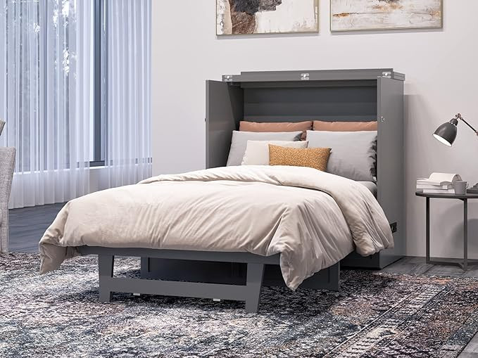 AFI, Northfield Murphy Bed Chest, Twin XL with Built in USB Charger, Gray | Amazon (US)