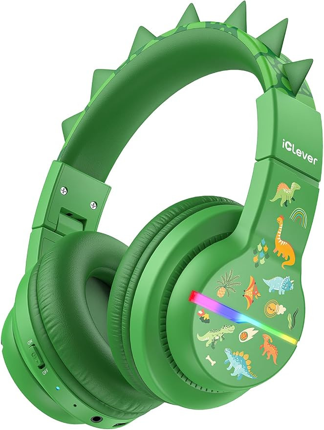 iClever BTH12 Kids Bluetooth Headphones,Colorful LED Lights Wireless Kids Headphones,74/85dBA Saf... | Amazon (US)