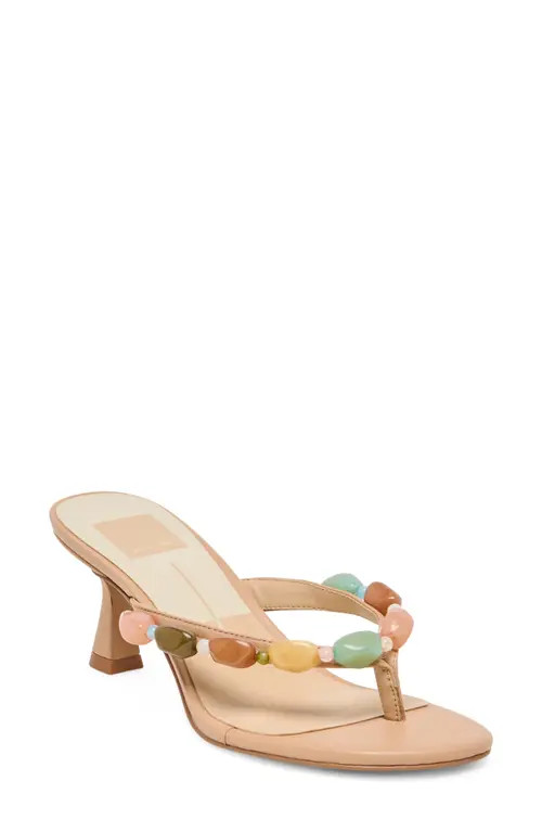 Dolce Vita Daksie Flip Flop in Cafe Leather at Nordstrom, Size 7 | Nordstrom
