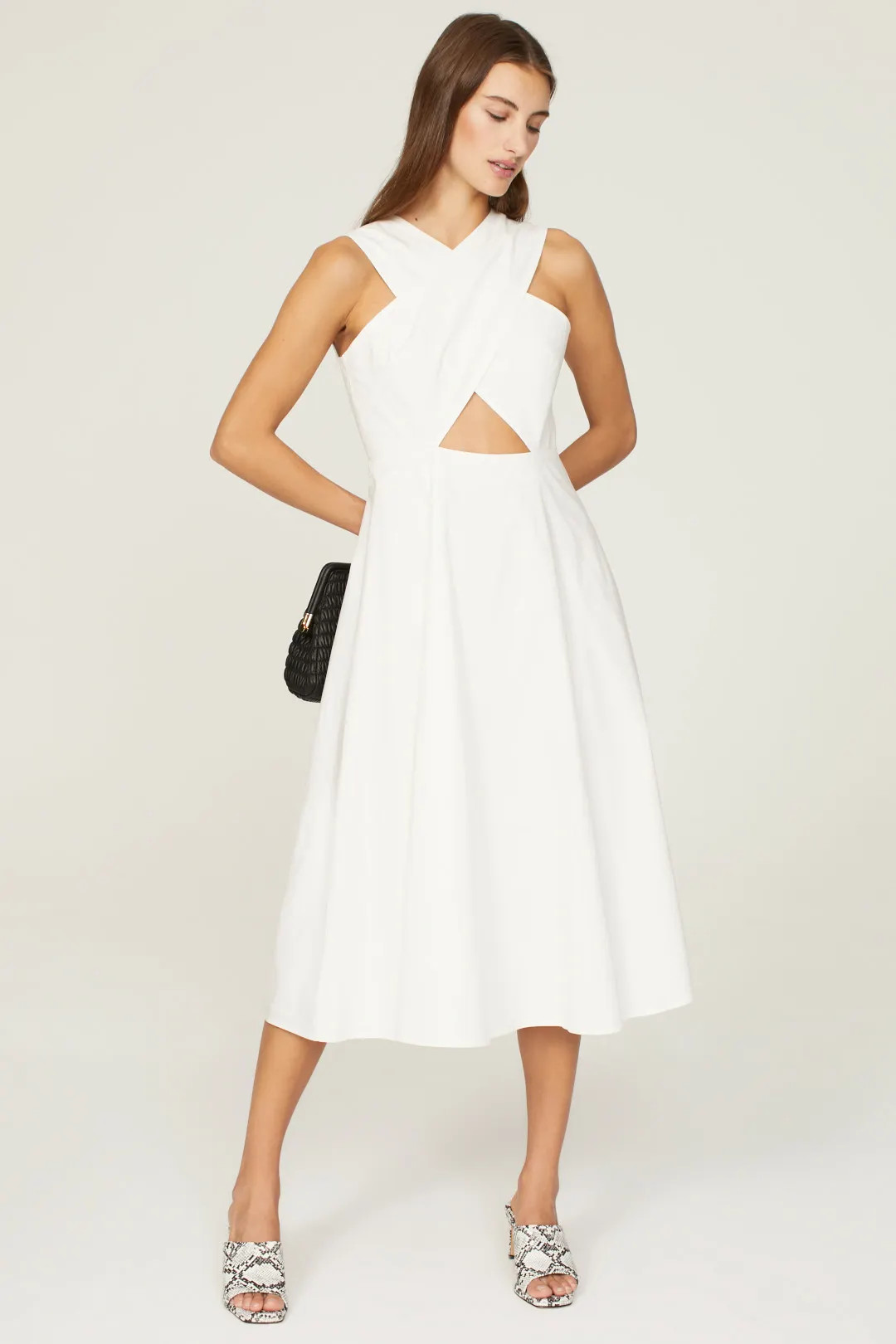 White Crisscross Dress | Rent the Runway