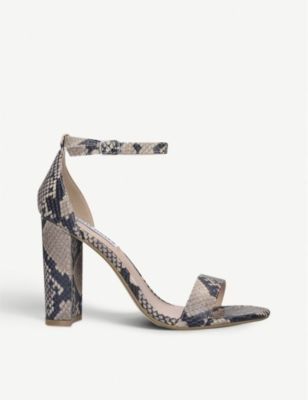 STEVE MADDEN Carrson leather heeled sandals | Selfridges