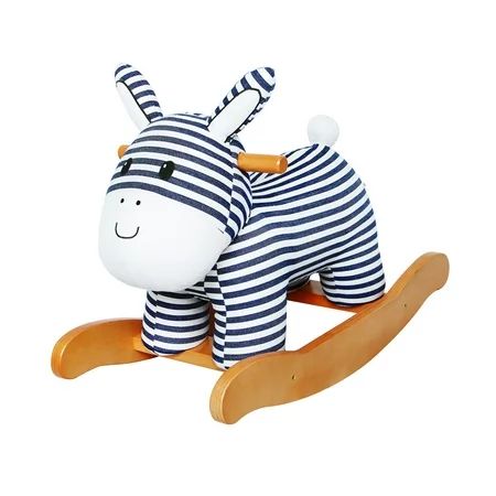 Labebe Child Rocking Horse, Wooden Rocking Horse Toy,Stripe Donkey Horse for kid 1-3 Years, Vinta... | Walmart (US)