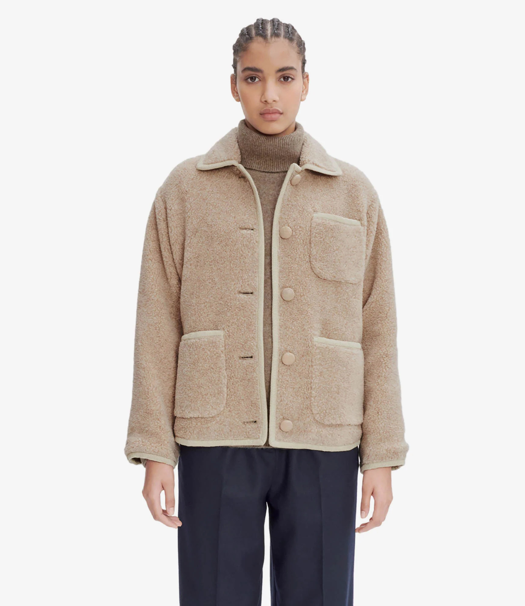 Esther jacket | Lightweight faux sheepskin wool | A.P.C. Ready-to-Wear | A.P.C. US