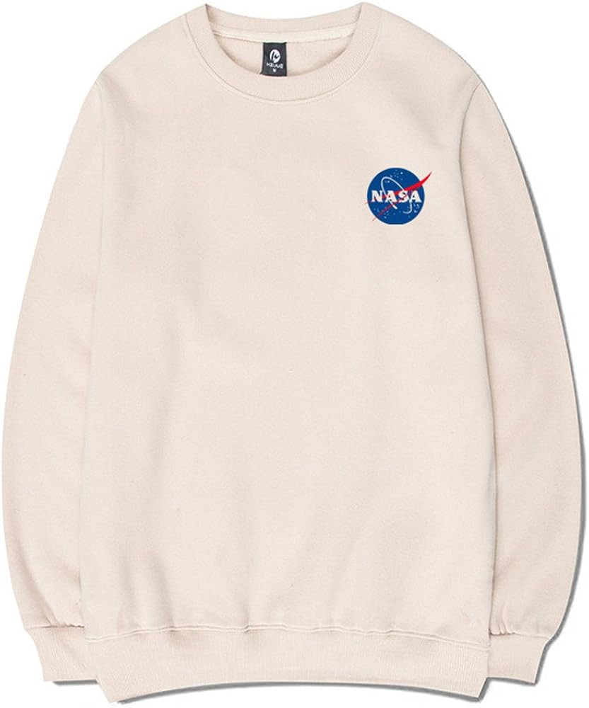 CORIRESHA Fashion NASA Logo Print Hoodie Sweatshirt with Pocket(Smaller Than Standard Size) | Amazon (US)