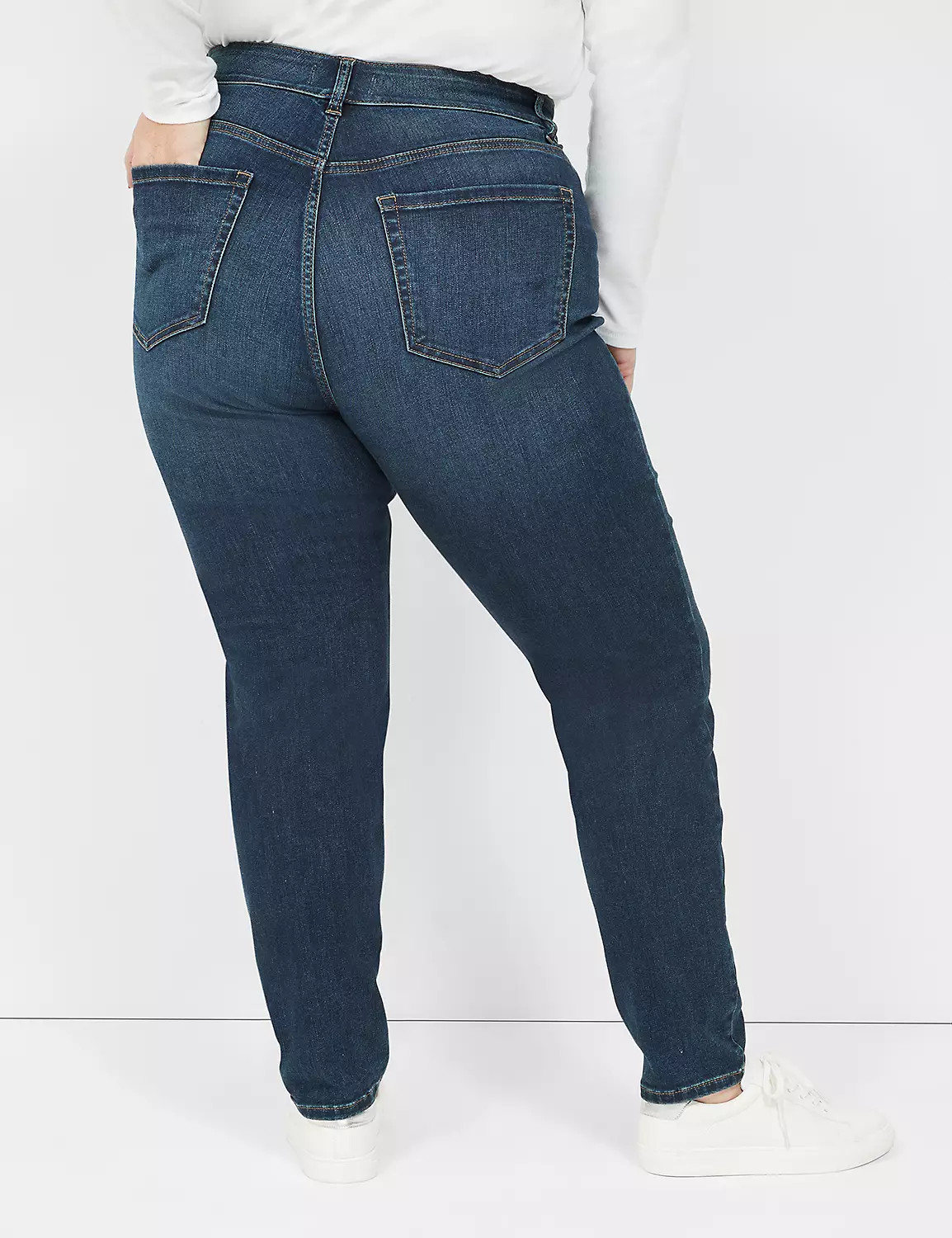 Curvy Fit High-Rise Skinny Jean - Dark Wash | LaneBryant | Lane Bryant (US)