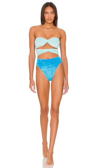 Anton One Piece in Blue | Revolve Clothing (Global)