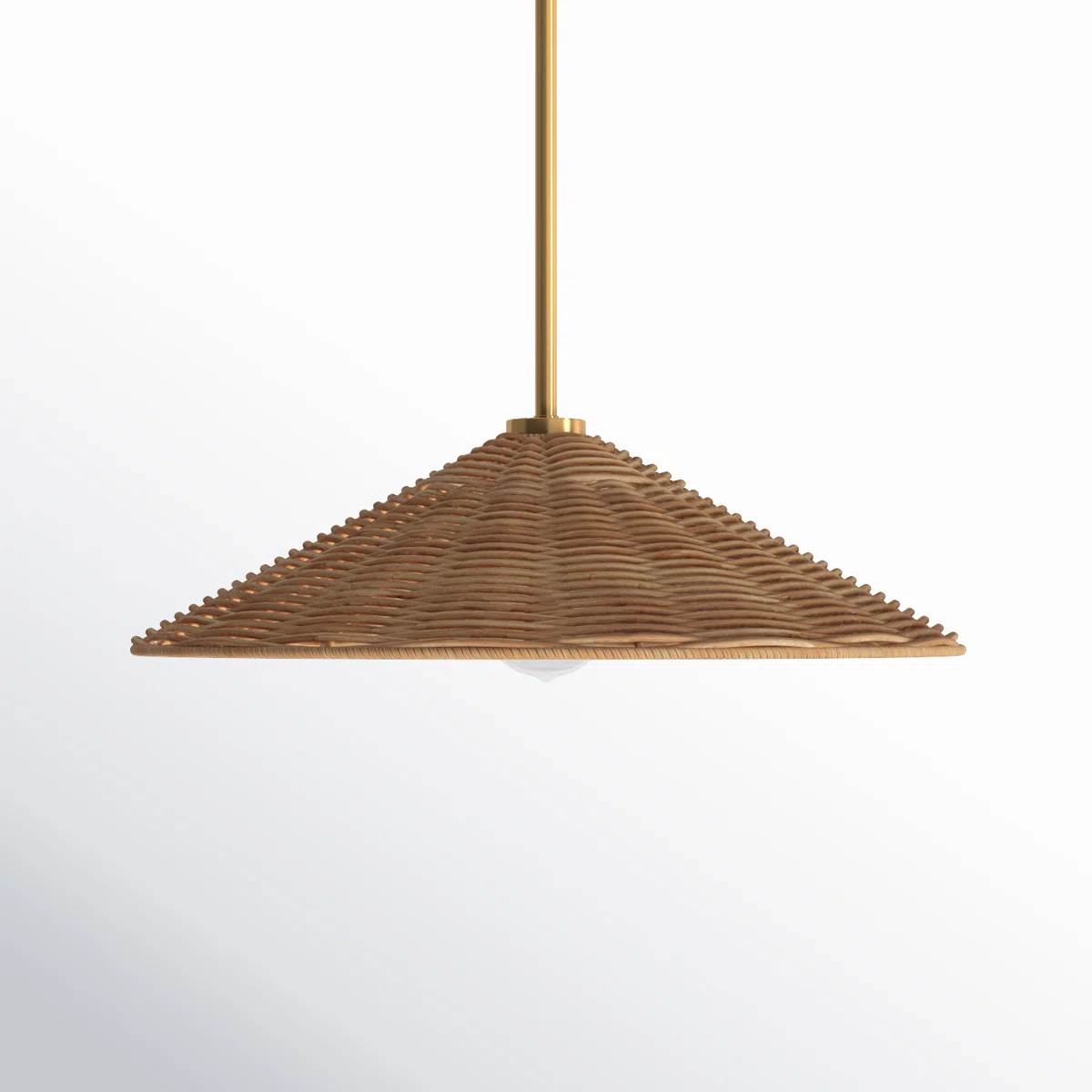 Lilliana 1 - Light Dome Pendant in Natural Brass | Wayfair North America