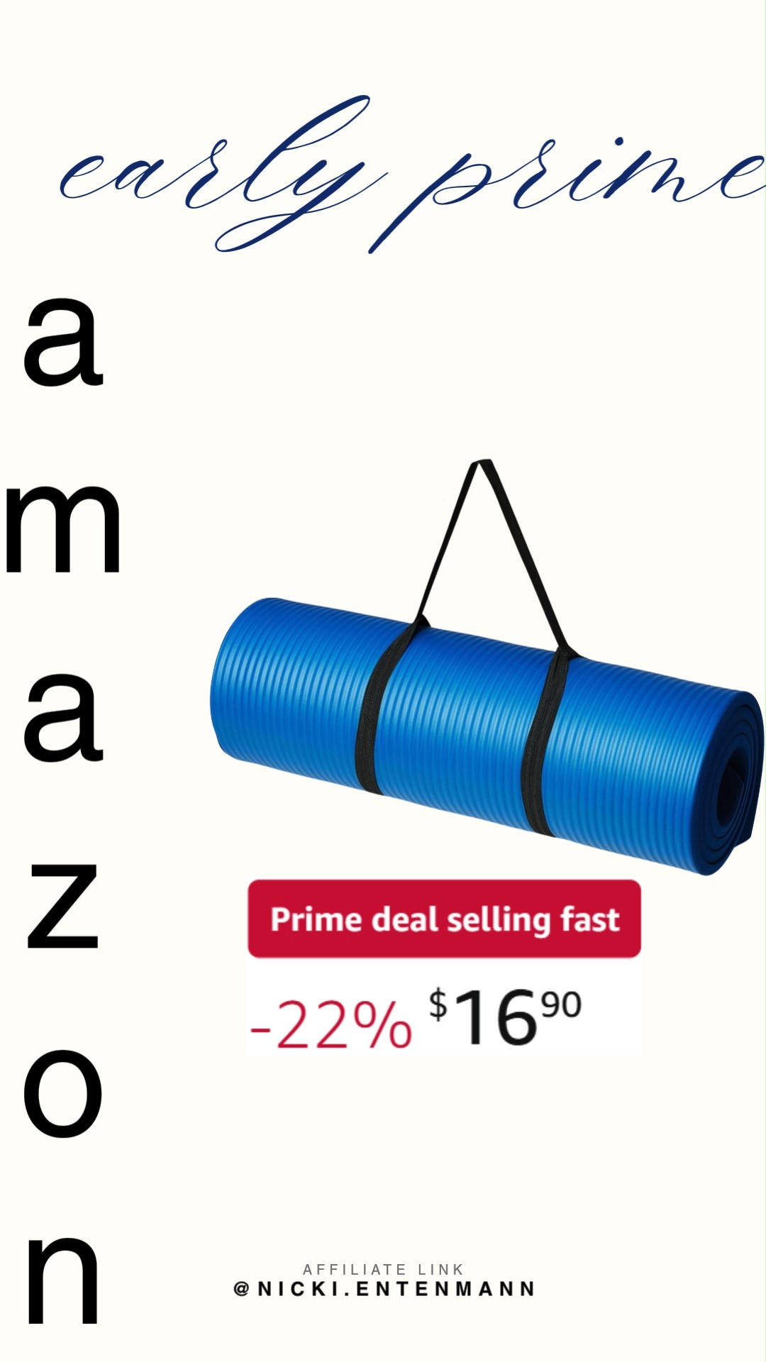 Amazon Basics extra thick yoga mat brings cushioned comfort to every stretch and pose. The carrying strap makes it easy to take your practice anywhere with ease. 🧘‍♀️🛍️✨  

#YogaMat #ExerciseMat #AmazonBasics #WorkoutGear #FitnessEssentials #GymAccessories #ActiveLifestyle #YogaPractice #HomeWorkout #WellnessTools 

 #LTKActive #LTKHome #LTKSaleAlert