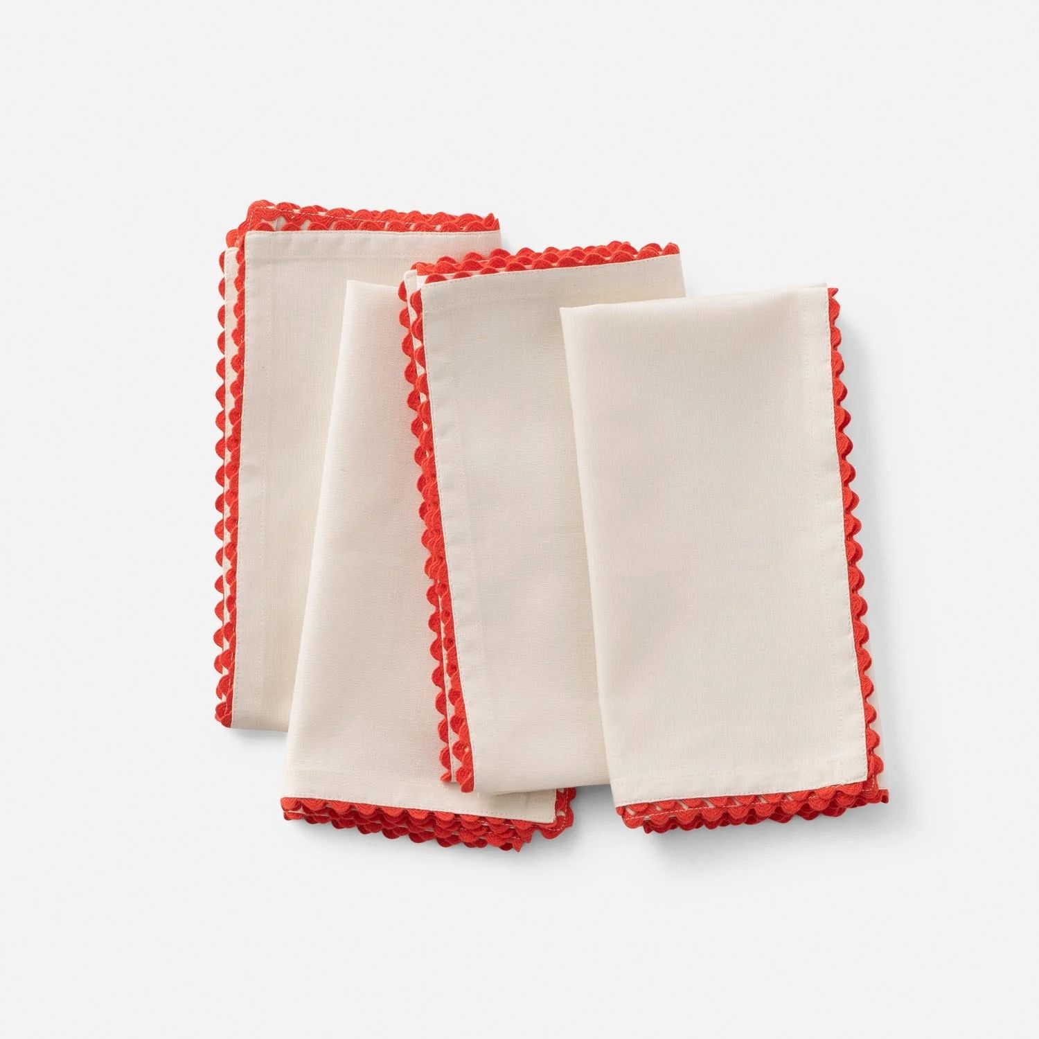 Scallop Trim Napkin Set of 4 | Schoolhouse