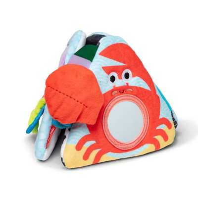Melissa & Doug Ocean Tummy Time Triangle Infant Baby Toy, Soft Sensory Toy with Textures, Mirror: Fabric, Gross Motor Skills Development | Target