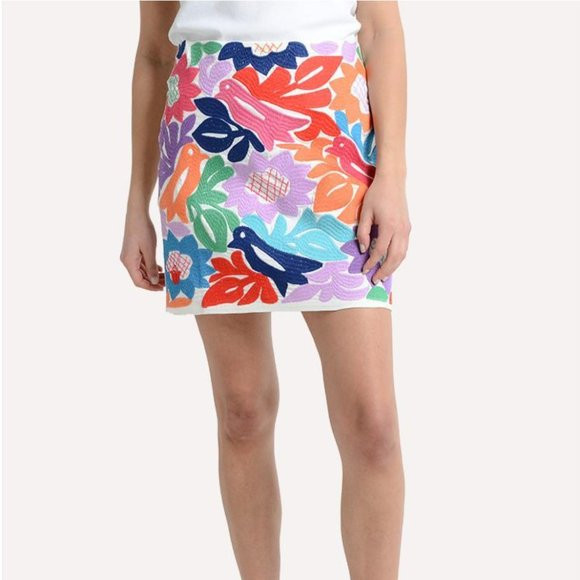 J. MARIE MAYA Embroidered Skirt XS | Poshmark
