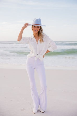 THAT BEACH BUTTON DOWN WHITE | Judith March