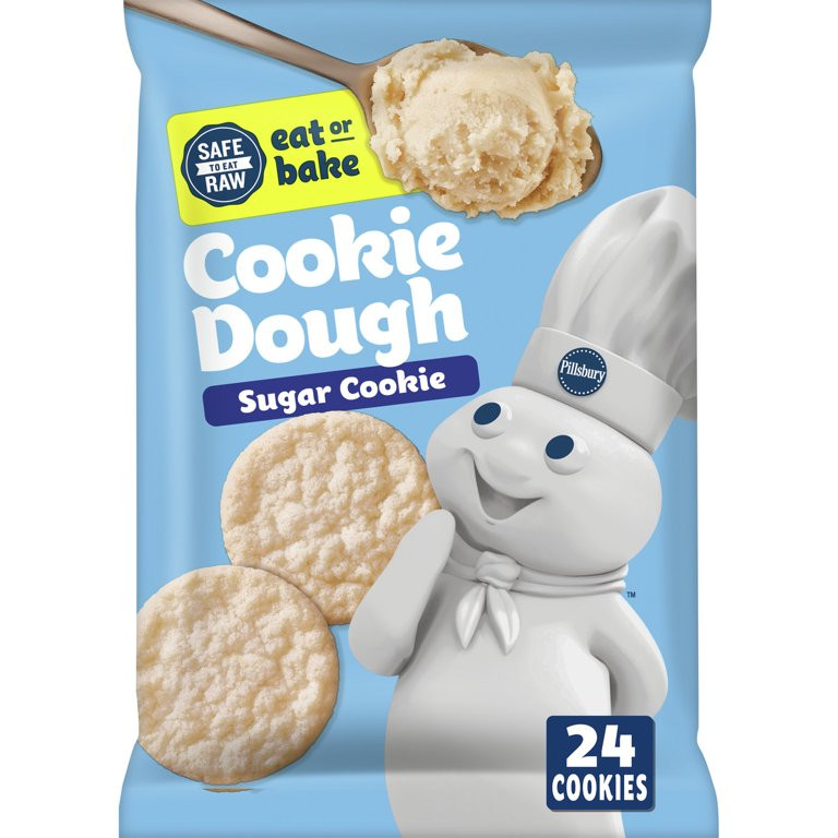 Pillsbury Ready To Bake Refrigerated Sugar Cookie Dough, 24 ct., 16 oz. | Walmart (US)
