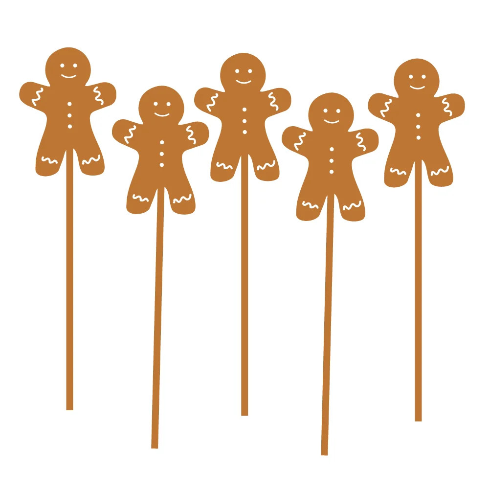 Acrylic Gingerbread Men Drink Stirrers | Ellie and Piper