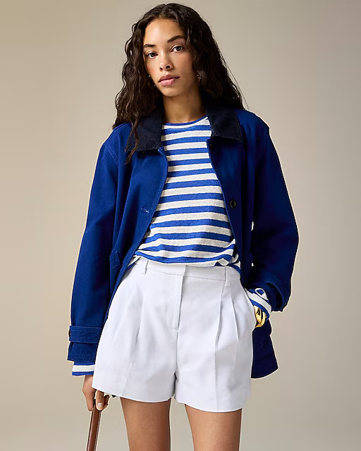 Lucia short in stretch linen blend | J. Crew US
