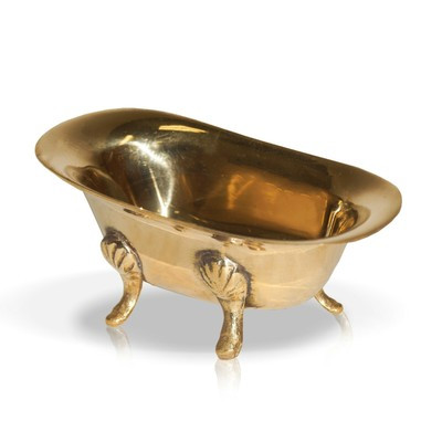 Solid Brass Vintage Golden Soap Dish Miniature Tub Style Tray, Vanity 5" Long 92074970372 | eBay | eBay US