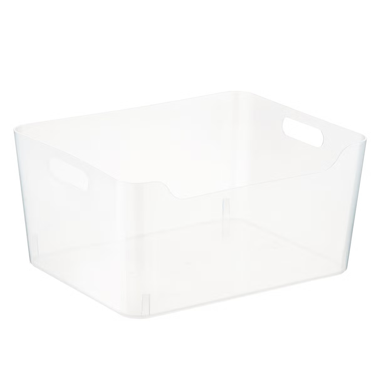Large Plastic Storage Bin w/ Handles Clear | The Container Store