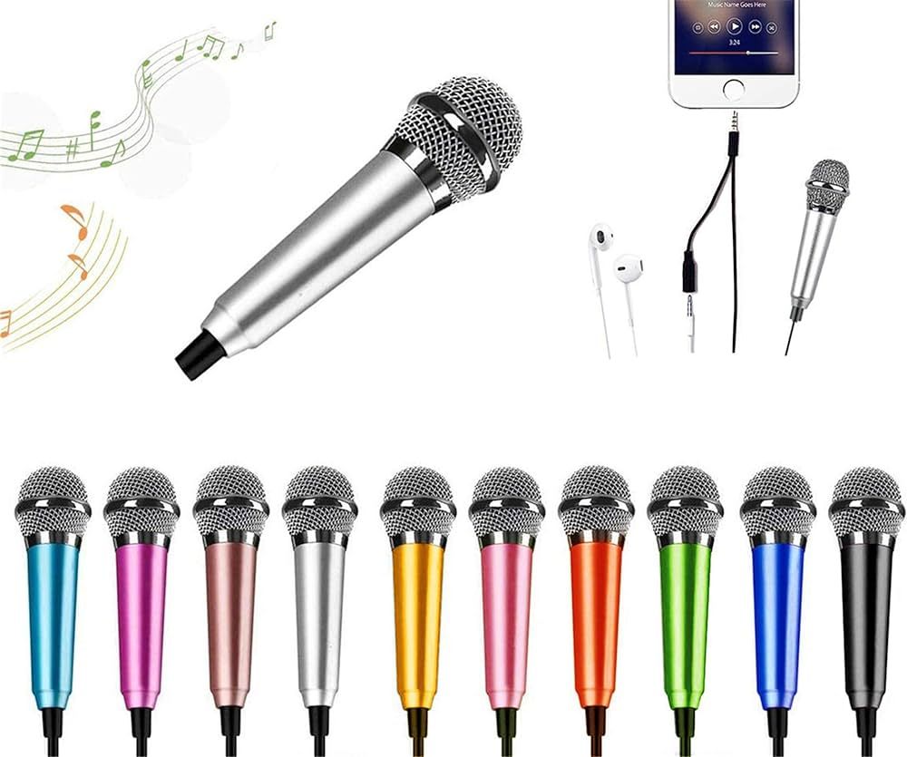 DELADOLA Mini Microphone,Portable Vocal Tiny Microphone, Asmr Microphone,Phone Microphone, Mini K... | Amazon (US)
