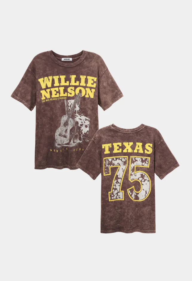 Daydreamer Willie Nelson Red Headed Stranger Weekend Tee Large | The Collection TX 