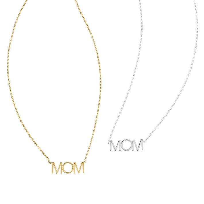 Maya Brenner Pendant Necklace, "Mom" | Mark and Graham