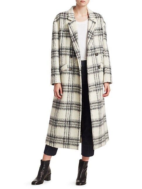 Maya Plaid Wool-Blend Boxy Coat | Saks Fifth Avenue OFF 5TH